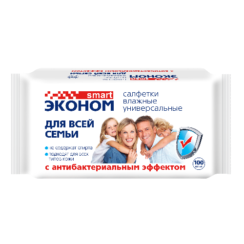 SmartEconom_WetWipes_Family_AntibacEffect_100
