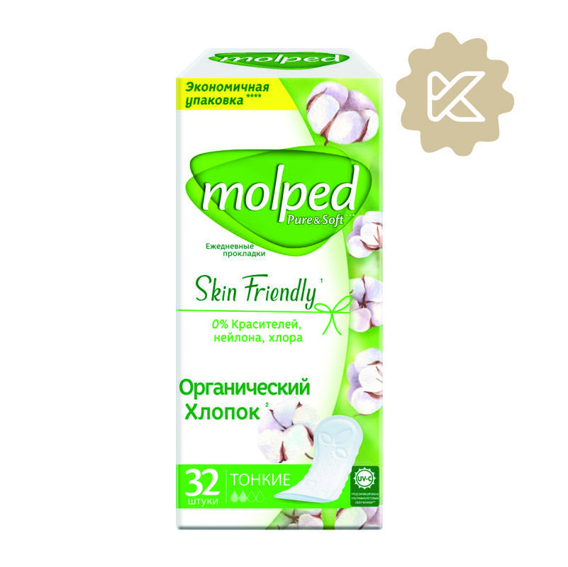MOLPED ежедн прокладки PURE&SOFT (32шт)
