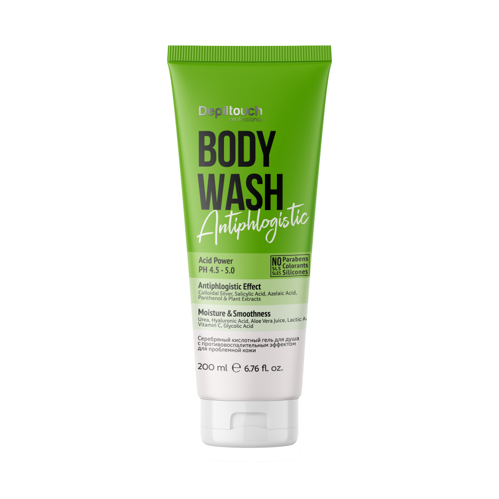 Кислотный гель для душа с противовоспалительным эффектом для проблемной кожи, 200мл, 87064
