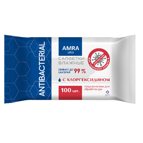 салфетки amra  антибак 100