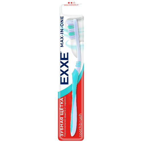 EXXE Зубная щетка max-in-one, средняя 1 шт 3090