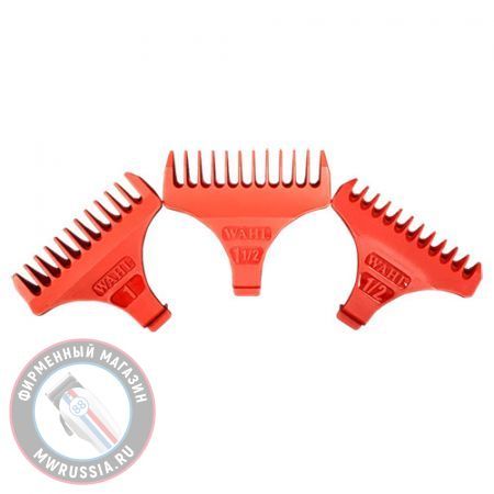 Насадки WAHL КОМПЛЕКТ 1,5; 3; 4,5мм для Detailer Wide Attachment comb set (3072-016) (3072-016)